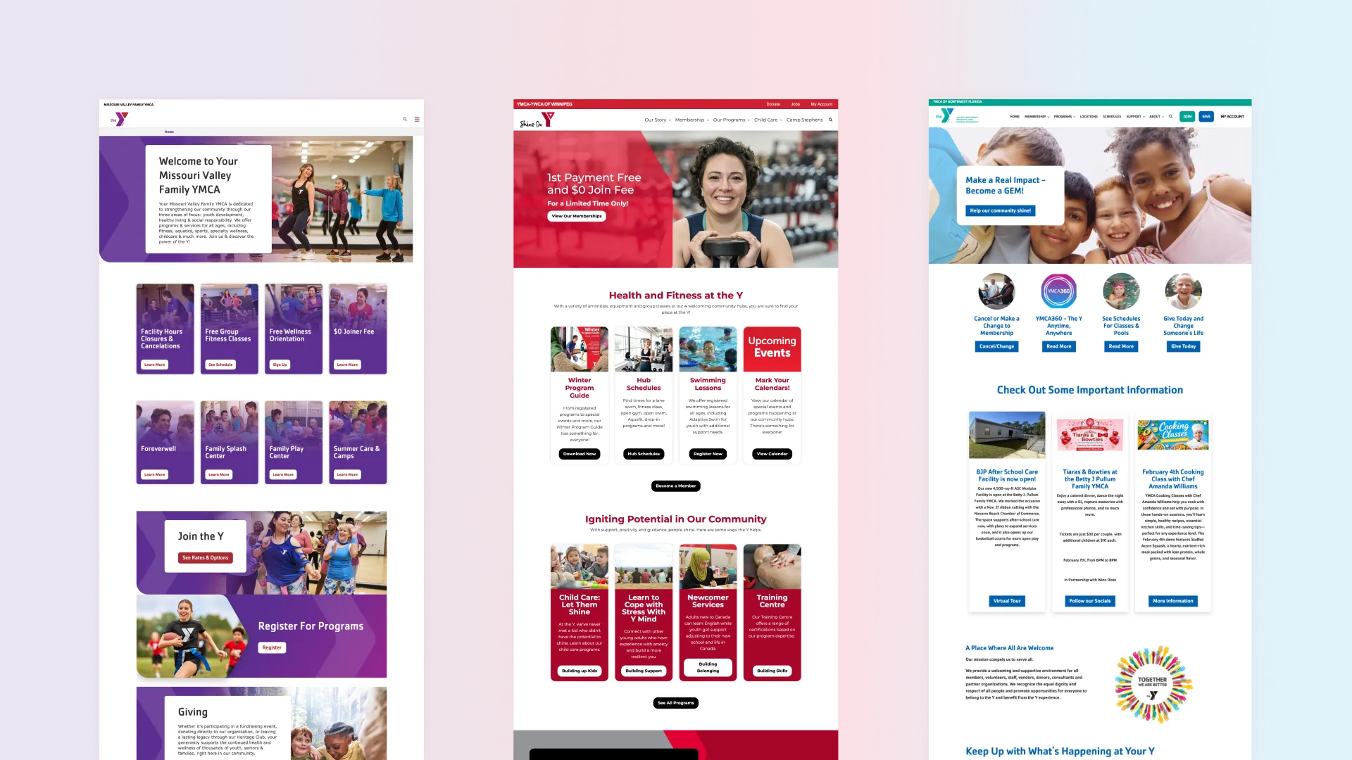 ymca websites
